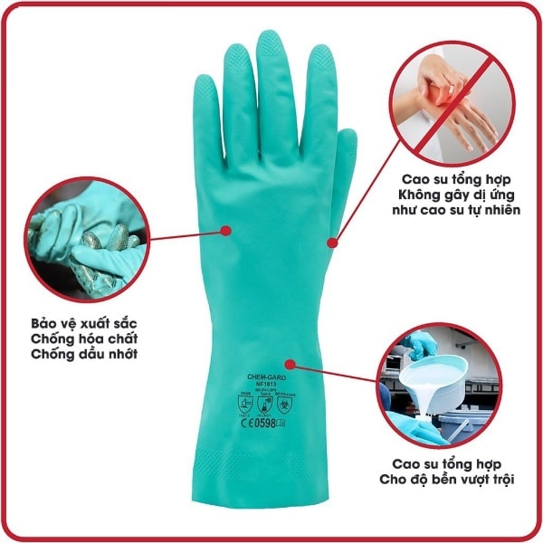 Găng Tay Chống Dầu Nhớt Thương Hiệu Chất Lượng NASTAH NF1513 - NGCS00018 1 găng tay chống dầu nhớt GCS0018