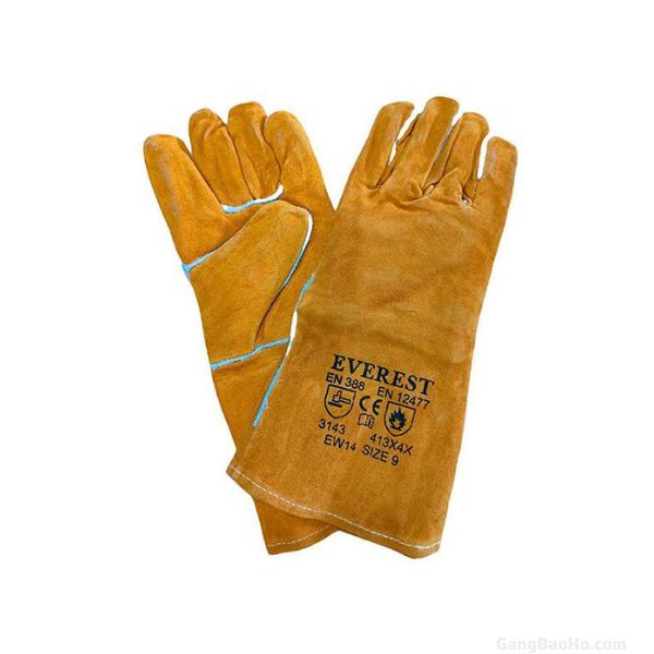 Găng Tay Da Hàn Everest Safety EW14 Chịu Nhiệt - NGTD00033 1 Găng tay da hàn chịu nhiệt