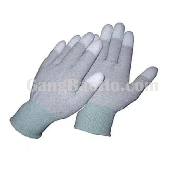 Găng Tay Phòng Sạch Cách Điện Carbon Pu Phủ Ngón - NGPS00039 1 Găng Tay Phòng Sạch Cách Điện Dày Dặn