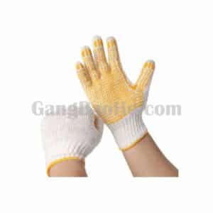 Găng Tay Len Phủ Hạt Nhựa Cao Cấp