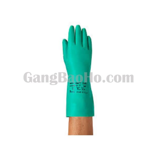 Găng Tay Chống Hóa chất Màu Xanh Chất Lượng - NGHC00027 1 Găng Tay Chống Hóa Chất Màu Xanh Tốt