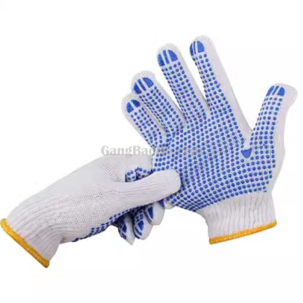 Găng Tay Vải Phủ Hạt Nhựa PVC Đa Dạng Màu Sắc - NGTV00038 1 Găng Tay Vải Phủ Hạt Nhựa PVC