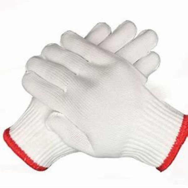 Găng Tay Len Kim Màu Trắng Sợi Cotton - NGDK00052 1 Găng Tay len Bền